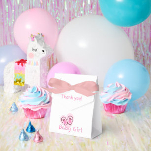 Ballotins Baby Girl Chaussures Roses Baby Shower