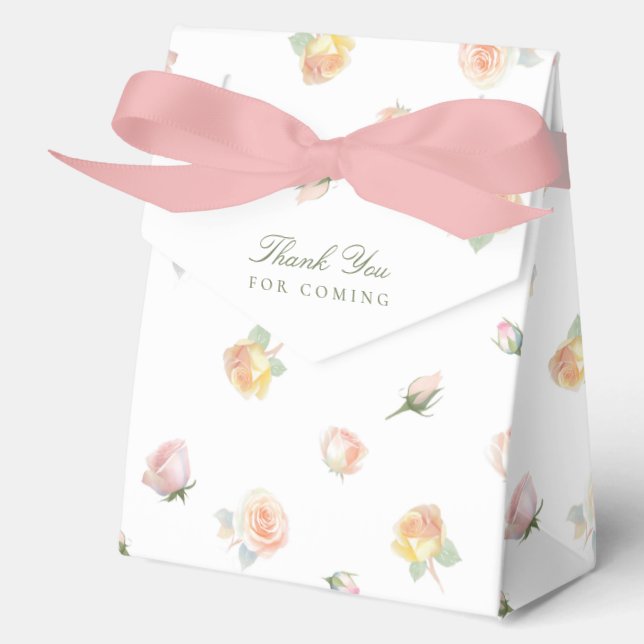 Ballotins Baby In Bloom Baby Shower Thank You Favor Box (Recto)