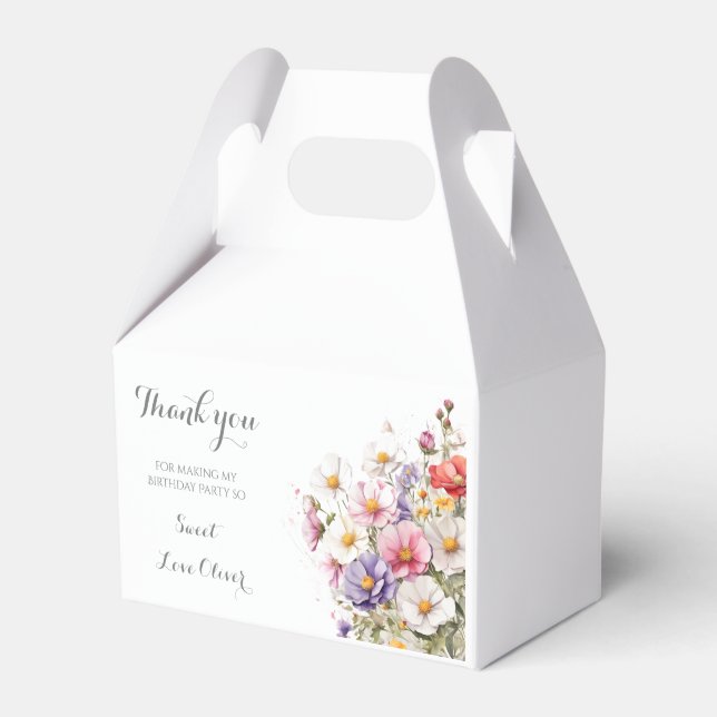 Ballotins Baby in Bloom Fleur sauvage Baby shower Lilac (Verso)