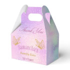 Baby shower à papillon rose étincelle