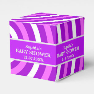 Ballotins Baby shower à rayures mignon Monogram