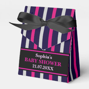 Ballotins Baby shower à rayures mignon Monogram