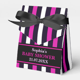 Ballotins Baby shower à rayures mignon Monogram