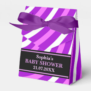 Ballotins Baby shower à rayures mignon Monogram