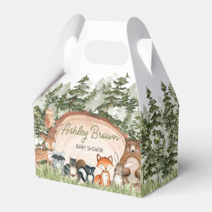 Ballotins Baby shower à tranches de bois
