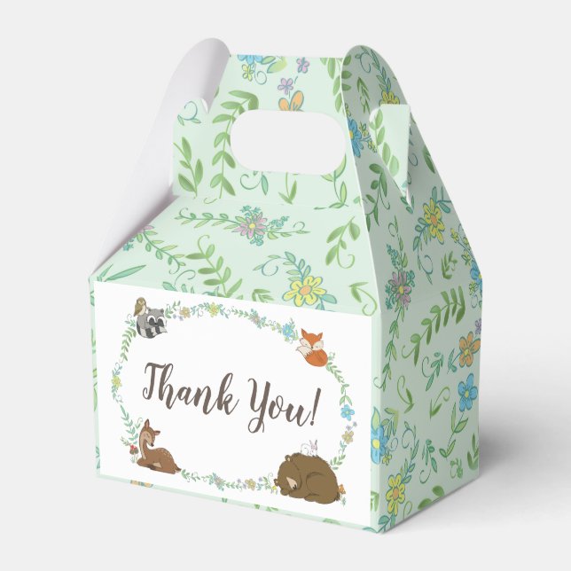 Ballotins Baby shower animal de la forêt (Verso)