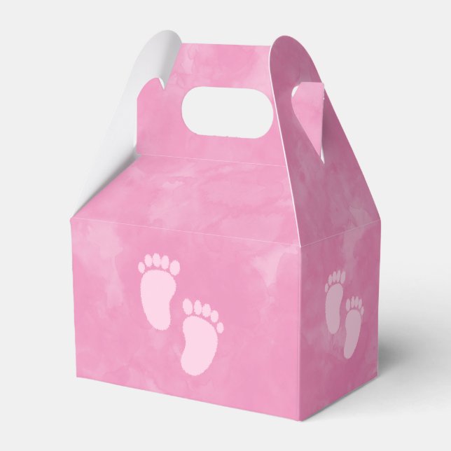 Ballotins Baby shower Aquarelle rose personnalisé (Verso)