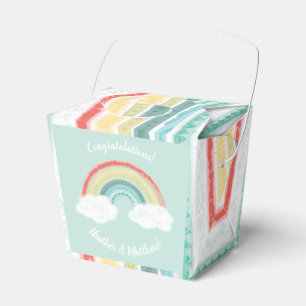 Ballotins Baby shower arc-en-ciel
