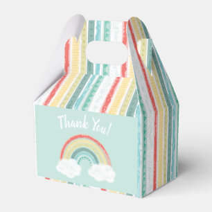 Ballotins Baby shower arc-en-ciel Boho