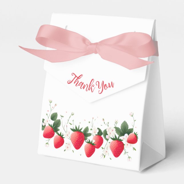 Ballotins Baby shower aux fraises | Berry Sweet (Verso)