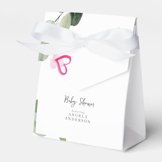 Ballotins Baby shower Ballotin Eucalyptus Coeur (Verso)