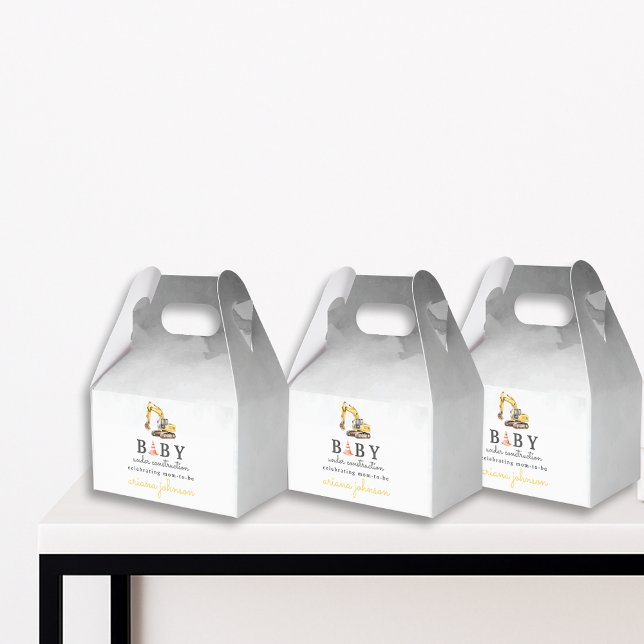 Ballotins Baby shower bébé en construction (Créateur téléchargé)