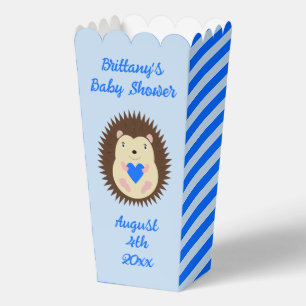 Ballotins Baby Shower Bébé Garçon Hérisson Cœur Bleu