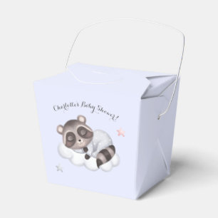 Ballotins Baby shower bleu Baby Boy Raccoon