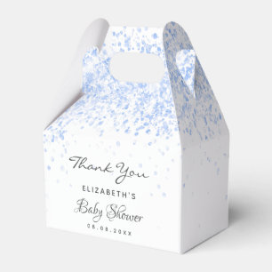 Ballotins Baby shower bleu parties scintillant poussière gar