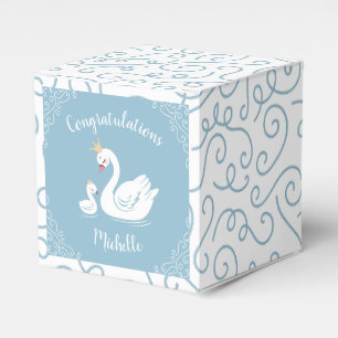 Ballotins Baby shower Blue Boy Swan
