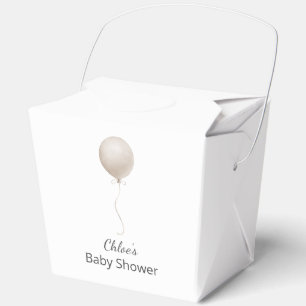Ballotins Baby shower Boho Ballot Beige Moderne