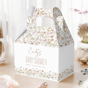 Ballotins Baby shower Boho Fleur sauvage En Terracotta En Fl