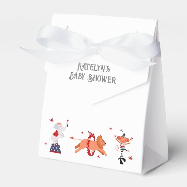 Ballotins Baby shower cirque ou carnaval (Verso)