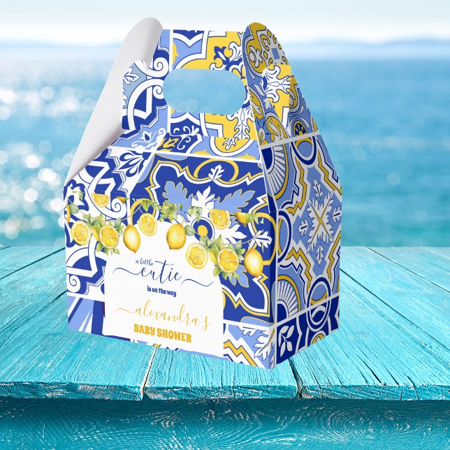 Ballotins Baby shower citron bleu italien (Créateur téléchargé)
