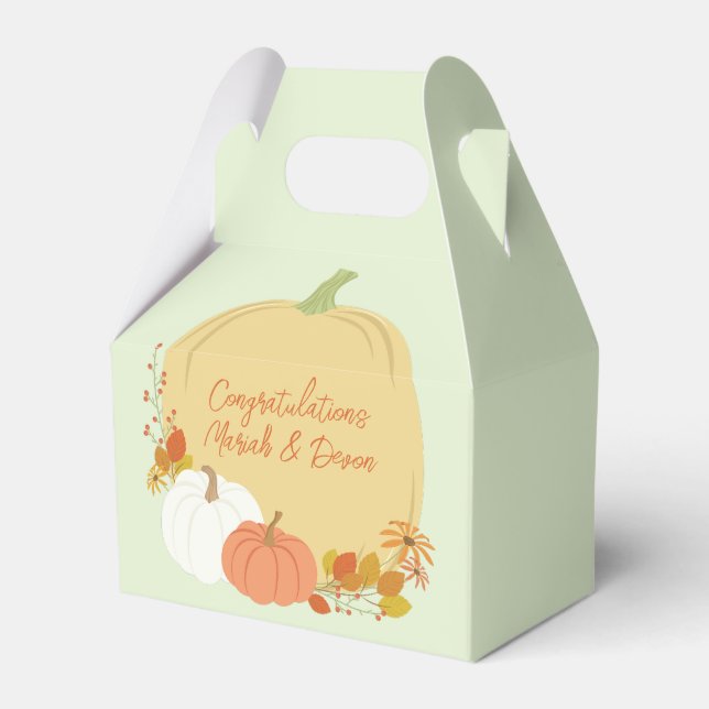 Ballotins Baby shower Citrouille d'automne (Verso)