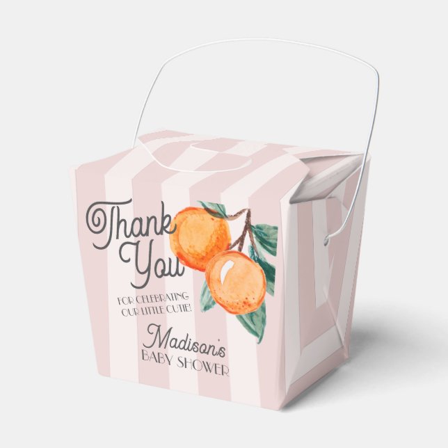 Ballotins Baby shower Citrus rose Petit Cutie Gable (Verso)