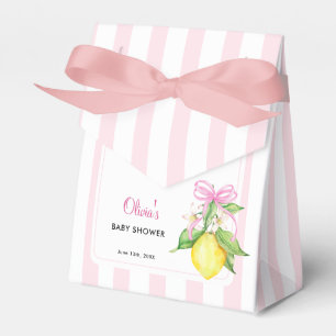 Ballotins Baby Shower Coquette Rose Citron