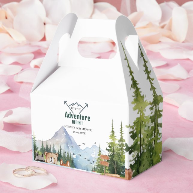 Ballotins Baby shower d'aventure pour les animaux des bois (Mariage)