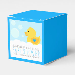 Ballotins Baby shower de bain en caoutchouc Ducky Bubble Boy
