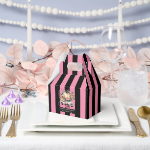 Ballotins Baby shower de camion citrouille noir rose Floral