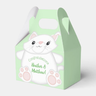 Ballotins Baby shower de chat Kitty Green