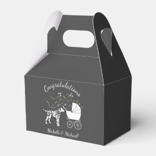 Ballotins Baby shower de Chien Dalmatien gris chiot