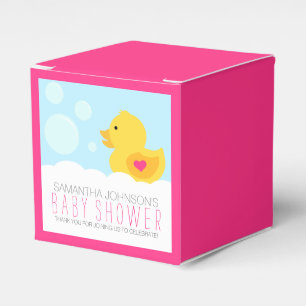 Ballotins Baby shower de fille de bain en caoutchouc Ducky B