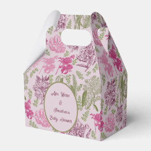 Ballotins Baby shower de fille Eucalyptus Peony botanique