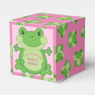 Ballotins Baby shower de grenouille rose