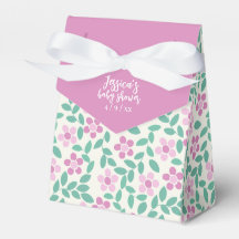 Baby shower de marguerites rose vif