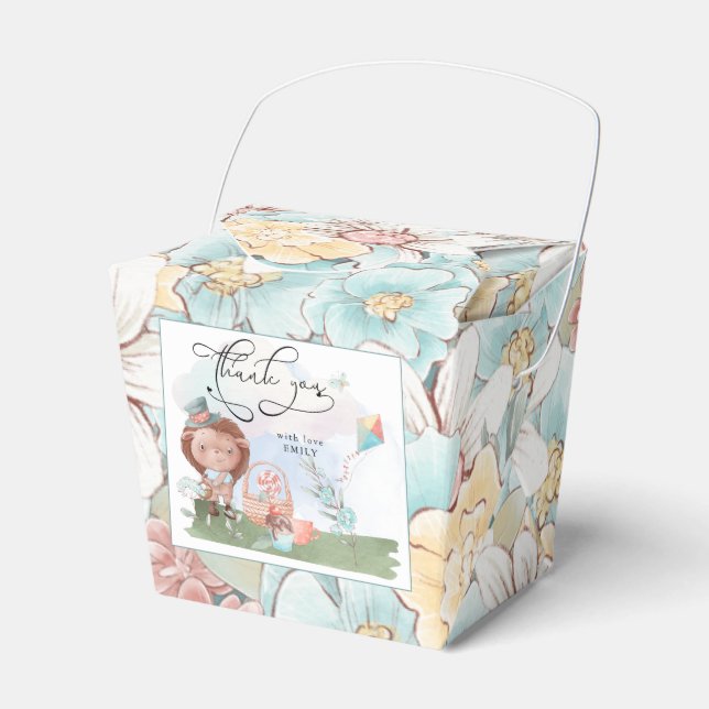 Ballotins Baby shower de pique-nique de  pour garçon de Hedg (Verso)