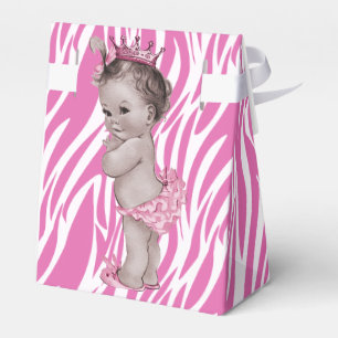 Ballotins Baby shower de princesse Vintage rose Zebra