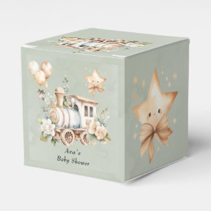Ballotins Baby shower de train Floral de Sage Green