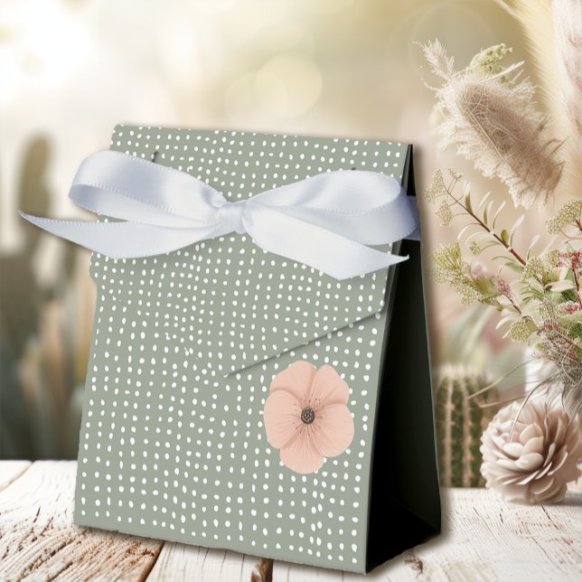 Ballotins Baby Shower Désert Chic (Create memories with this beautiful desert chic favor box.)