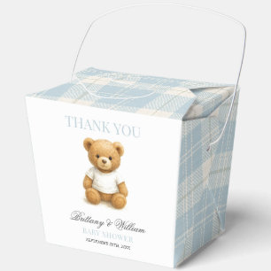 Ballotins Baby shower d'ours préppy classique plaqué