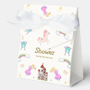 Ballotins Baby shower du château de Princess Dragon Unicorn