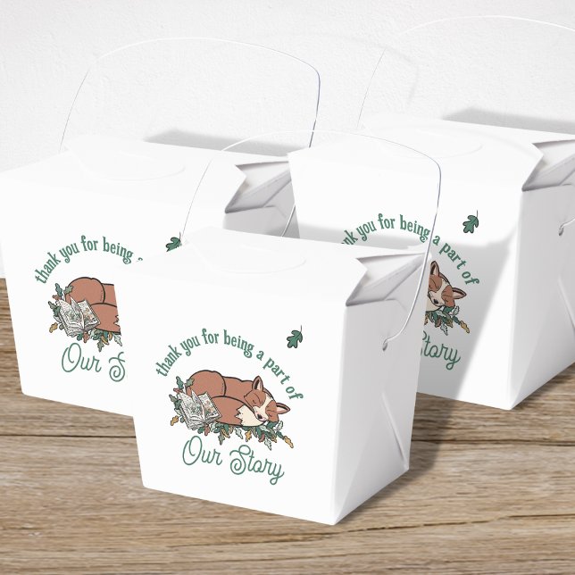 Ballotins Baby shower du livre de récits de Woodland (Woodland Storybook Baby Shower Favor Box)