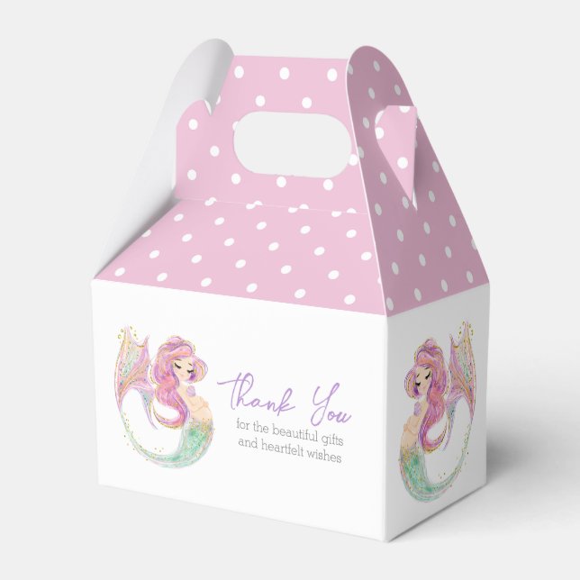 Ballotins Baby shower du Parti Sirène sous le Merci de la me (Verso)