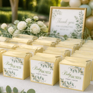 Ballotins Baby Shower Élégant Eucalyptus Mixte