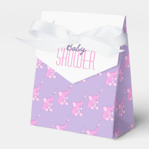 Ballotins Baby shower éléphants rose violet ballotin cadeau
