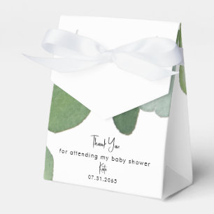 Ballotins Baby shower Eucalyptus Simple Blanc
