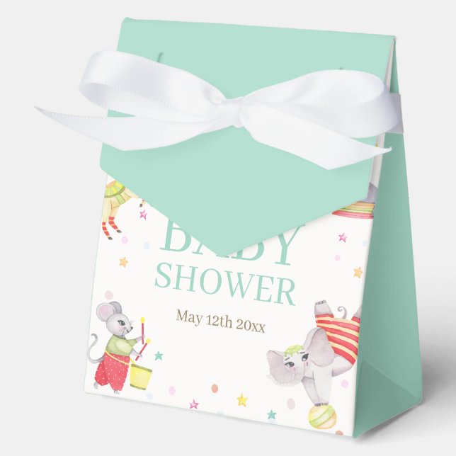 Ballotins Baby shower Fancy Circus Carnival Animaux (Recto)