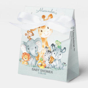 Ballotins Baby shower féminin de la jungle Watercolor Cute 
