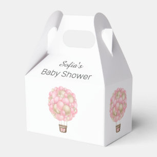 Ballotins Baby shower Fille Balloon Rose Hot Air